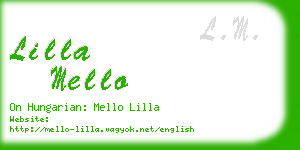 lilla mello business card